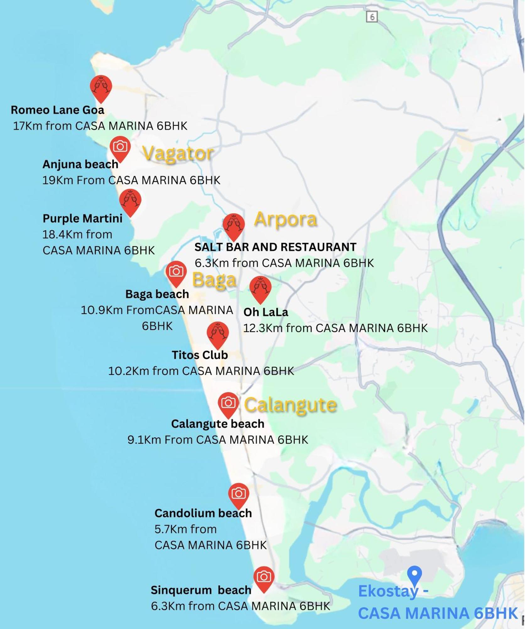 Ekostay Luxe - Casa Marina Candolim Esterno foto